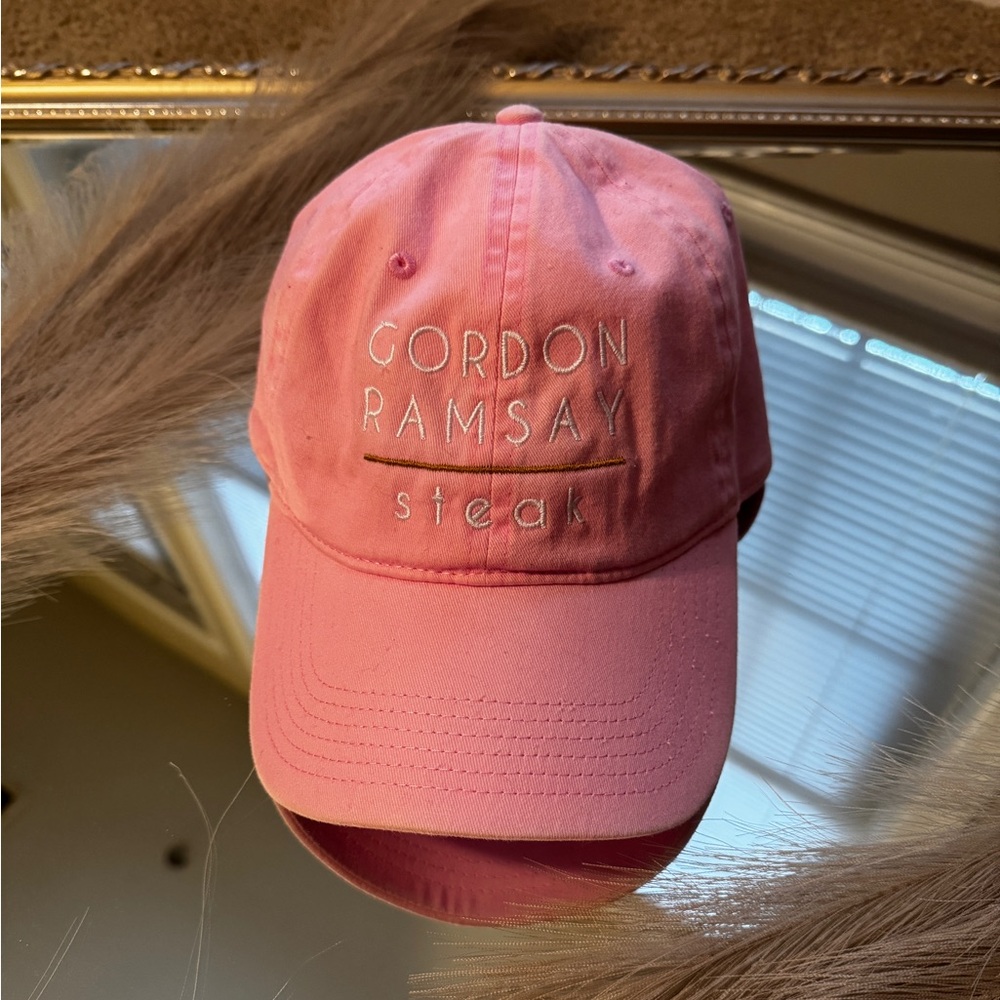 [[NWT]] Gordon Ramsey Steak Hat - Pink - Women - Adjustable Back
